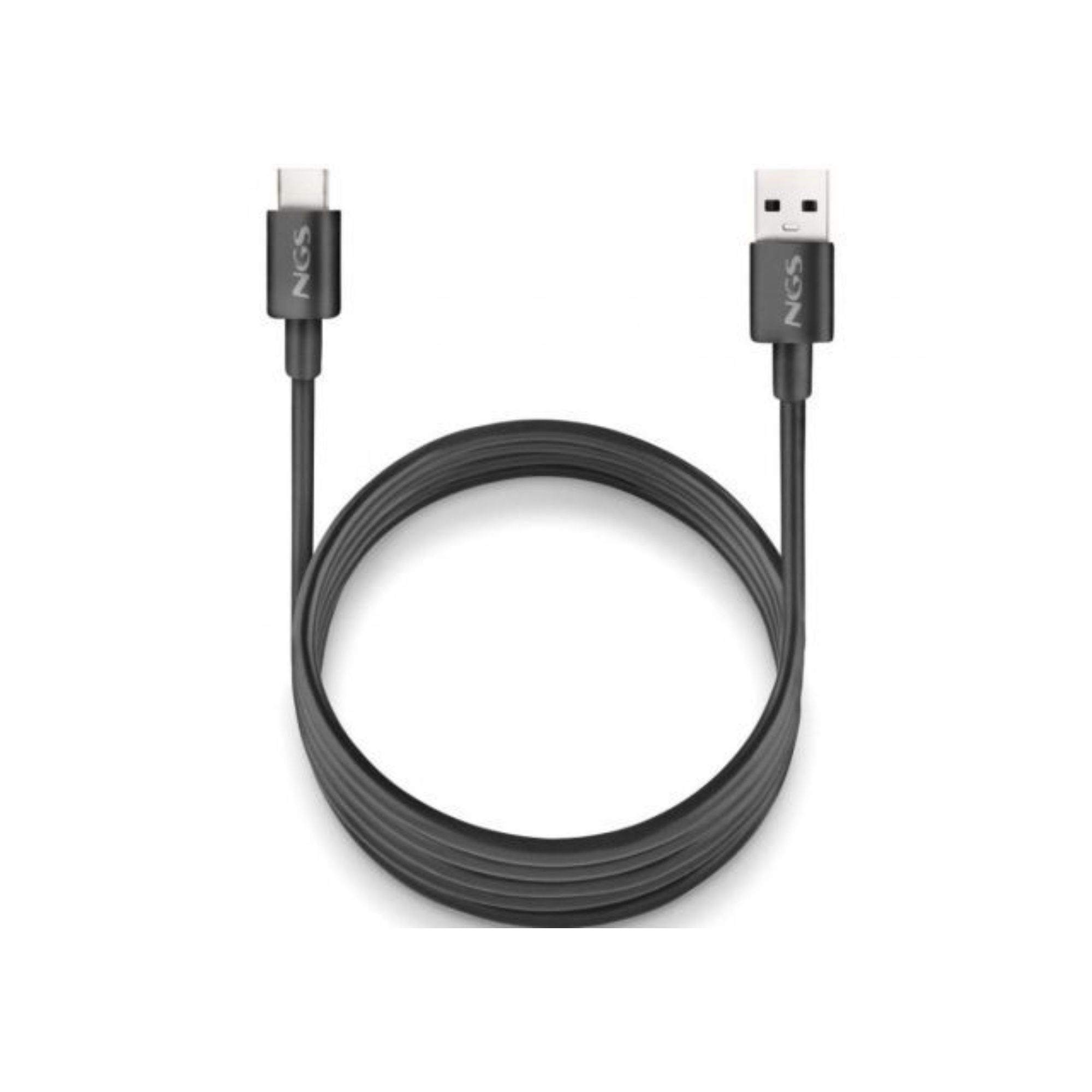 CABLE USB-A A USB-C 1M NGS NGS ZYRO-AC BLACK USB 2.0 15W 1M NEGRO